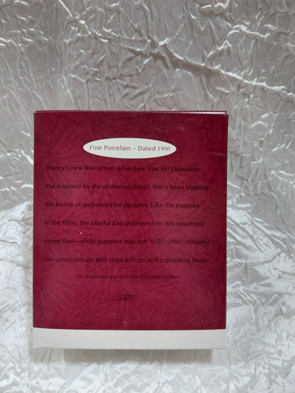 Vtg 101 Dalmatians Collectors Plate Hallmark Keepsake Ornament Disney Edition NO - Picture 4 of 6